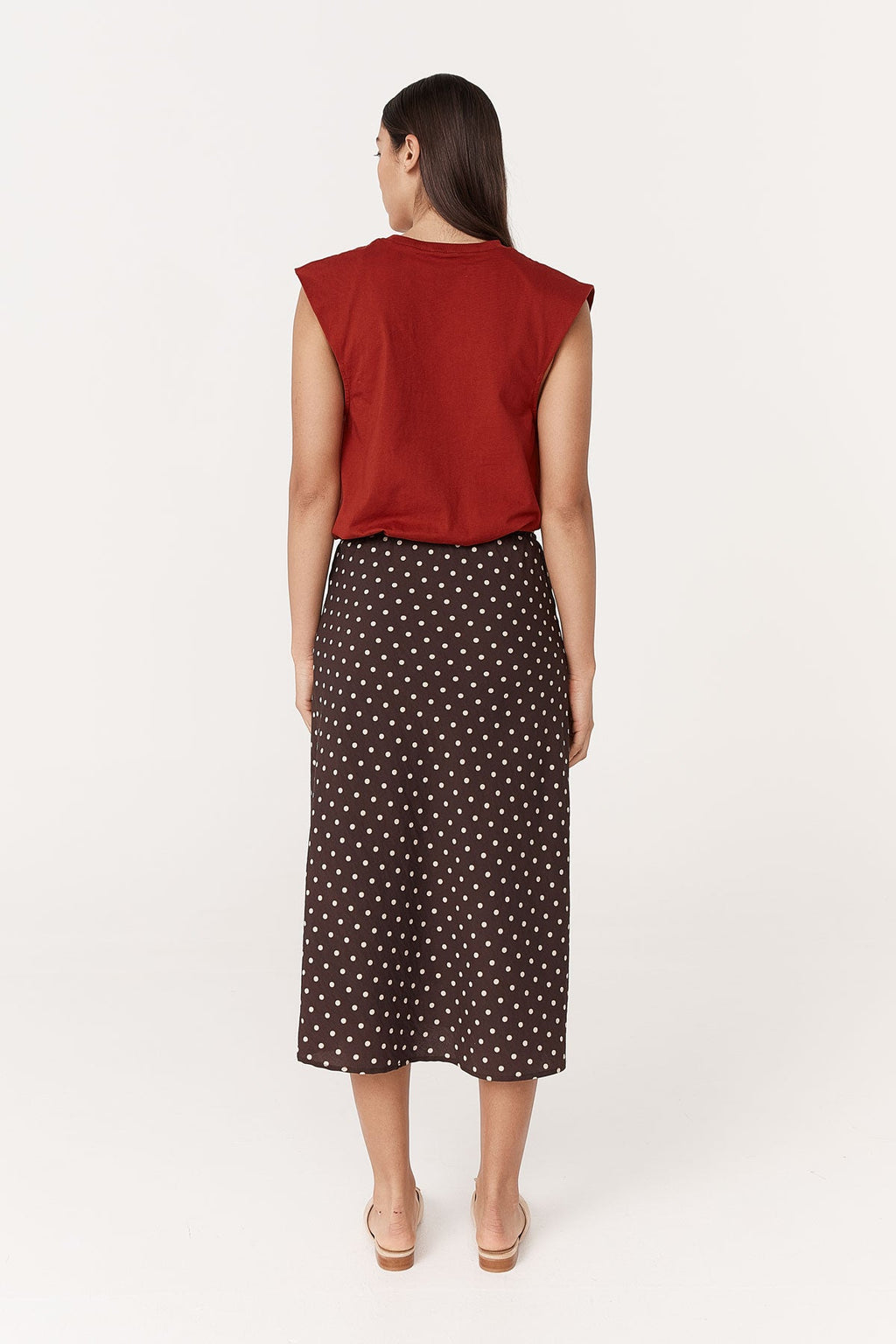 Frannie Silk Midi Skirt