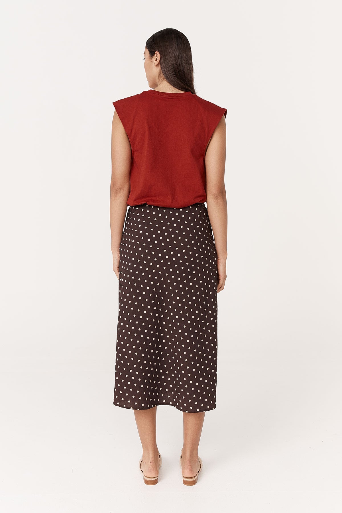 Frannie Silk Midi Skirt