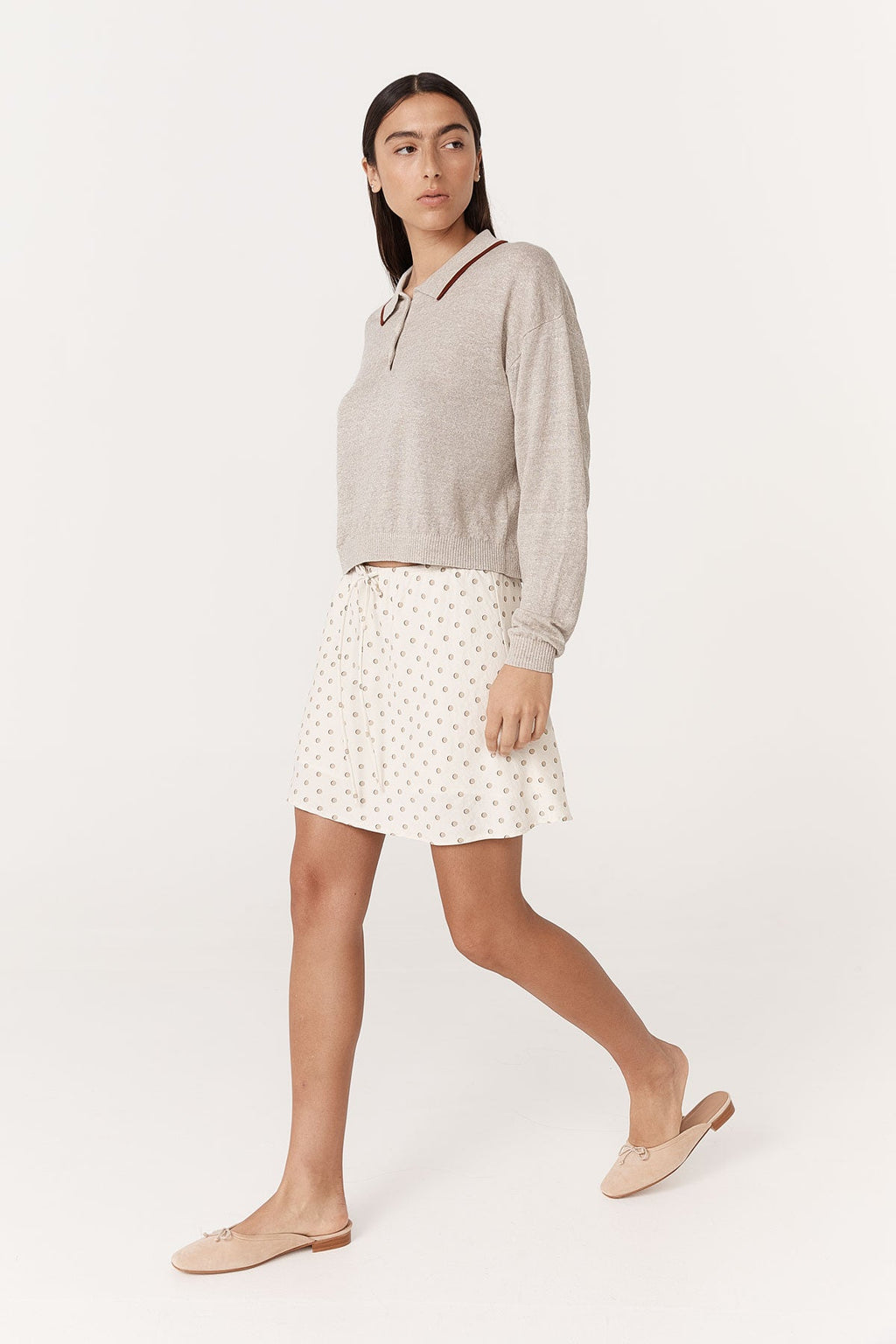 Frannie Silk Mini Skirt