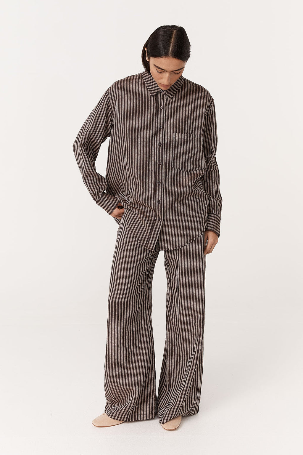 Ramona Linen Long Sleeve Shirt